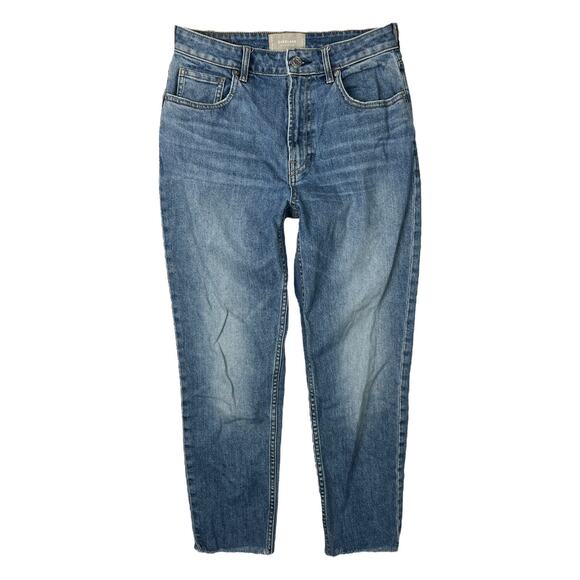Everlane The Curvy Cheeky Jeans Ankle High Rise Denim Raw Hem Medium Wash 27 - Picture 2 of 8